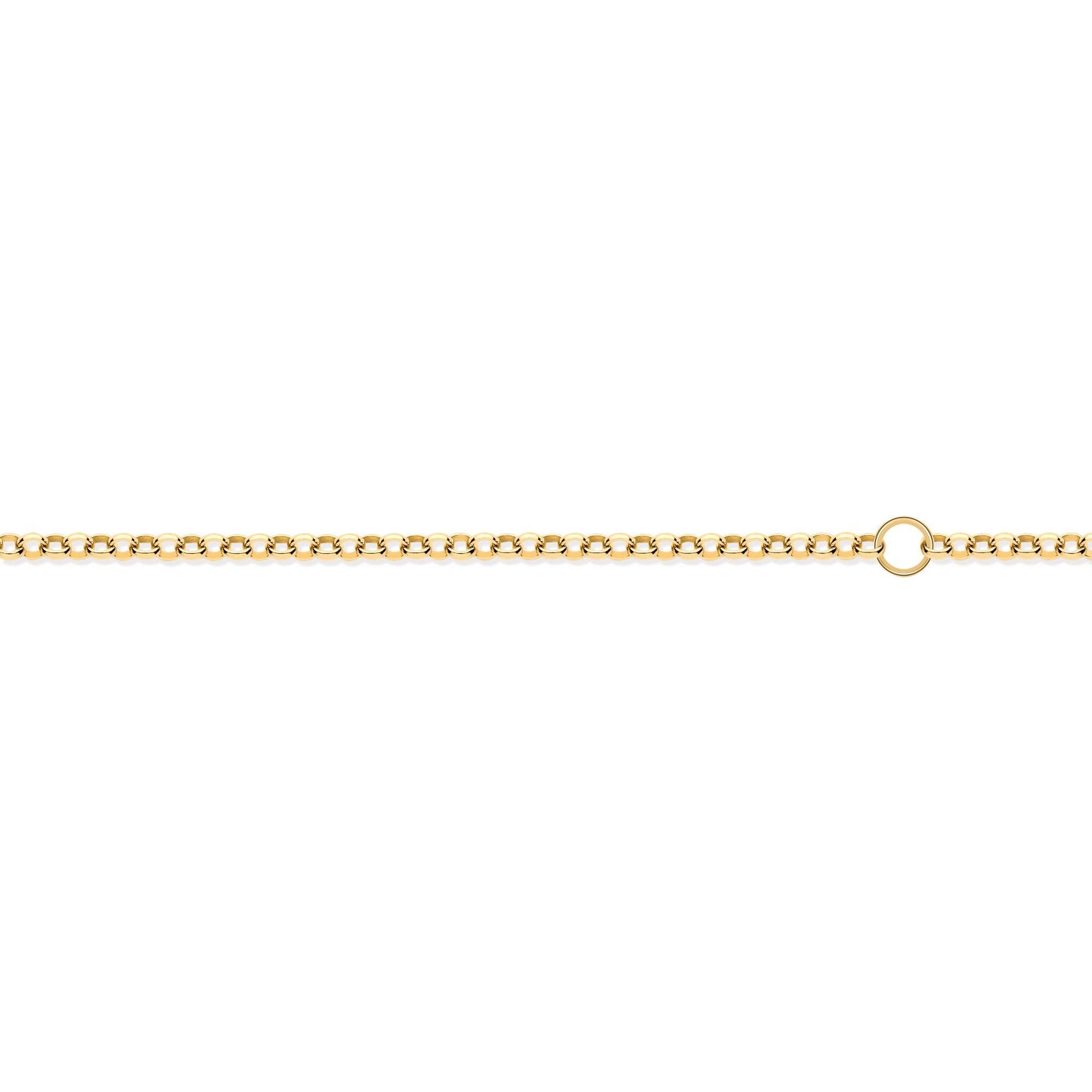 9ct Gold  Micro Belcher 1.5mm Adjustable Pendant Chain 16-18" - JCN001W