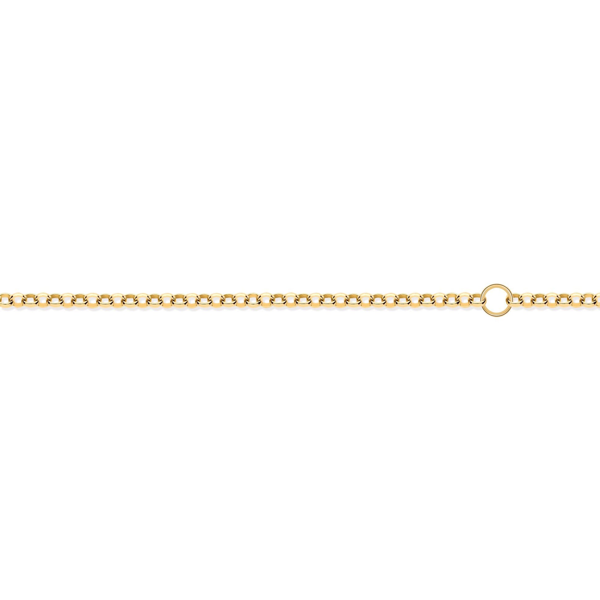 9ct Gold  Micro Belcher 1.5mm Adjustable Pendant Chain 16-18" - JCN001W