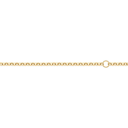 9ct Gold  Micro Belcher 1.5mm Adjustable Pendant Chain 16-18" - JCN001W