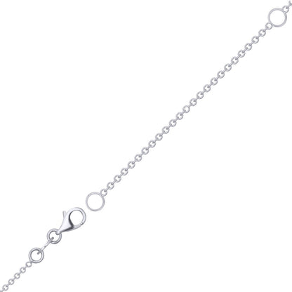 9ct Gold  Oval Rolo Trace 1.3mm Adjustable Pendant Chain 16-18" - JCN002M