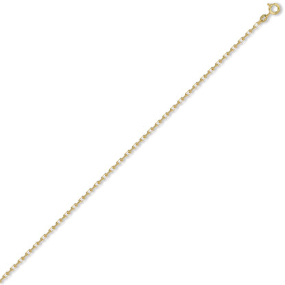 9ct Gold  Italian Diamond Cut Belcher 2.3mm Pendant Chain Necklace - JCN003B