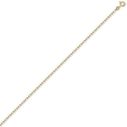 9ct Gold  Italian Diamond Cut Belcher 2.3mm Pendant Chain Necklace - JCN003B