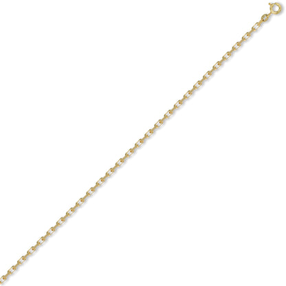 9ct Gold  Italian Diamond Cut Belcher 3.2mm Pendant Chain Necklace - JCN003C