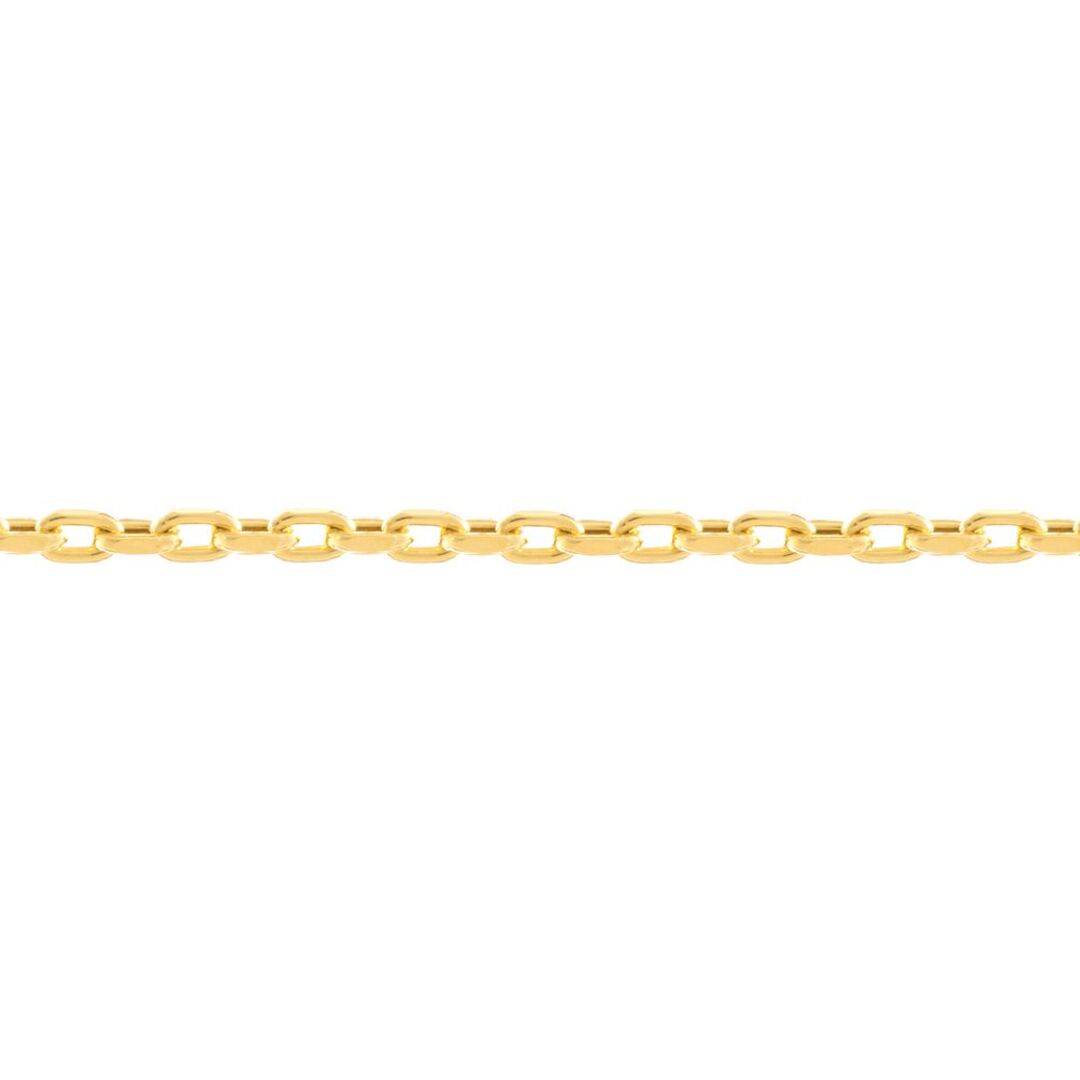 9ct Gold  Oval Cable Forzentina 4mm Chain Link Bracelet 7.5 inch - JCN003E