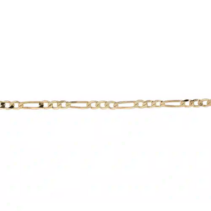 9ct Solid Gold  Pendant Figaro Chain Necklace 2.3mm gauge - JCN004B
