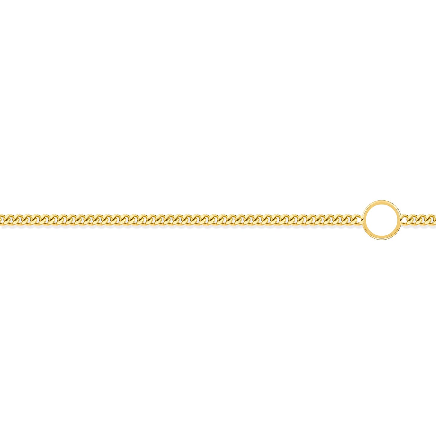 9ct Gold  Diamond Cut Curb 1mm Adjustable Pendant Chain 16-18" - JCN006A