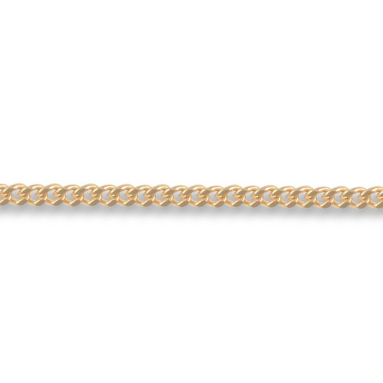 9ct Gold  Diamond Cut Curb 1.7mm Pendant Chain Necklace - JCN006C