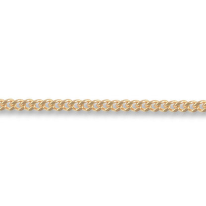 9ct Gold  Diamond Cut Curb 1.7mm Pendant Chain Necklace - JCN006C