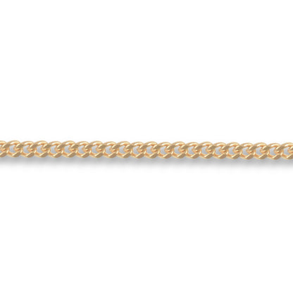 9ct Gold  Diamond Cut Curb 1.7mm Pendant Chain Necklace - JCN006C