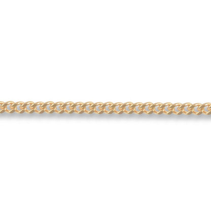 9ct Gold  Diamond Cut Curb 1.7mm Pendant Chain Necklace - JCN006C