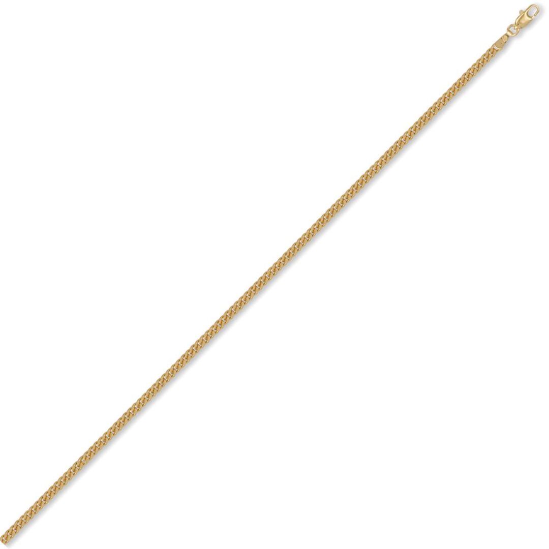 9ct Gold  Diamond Cut Curb 2.8mm Pendant Chain Necklace - JCN006E
