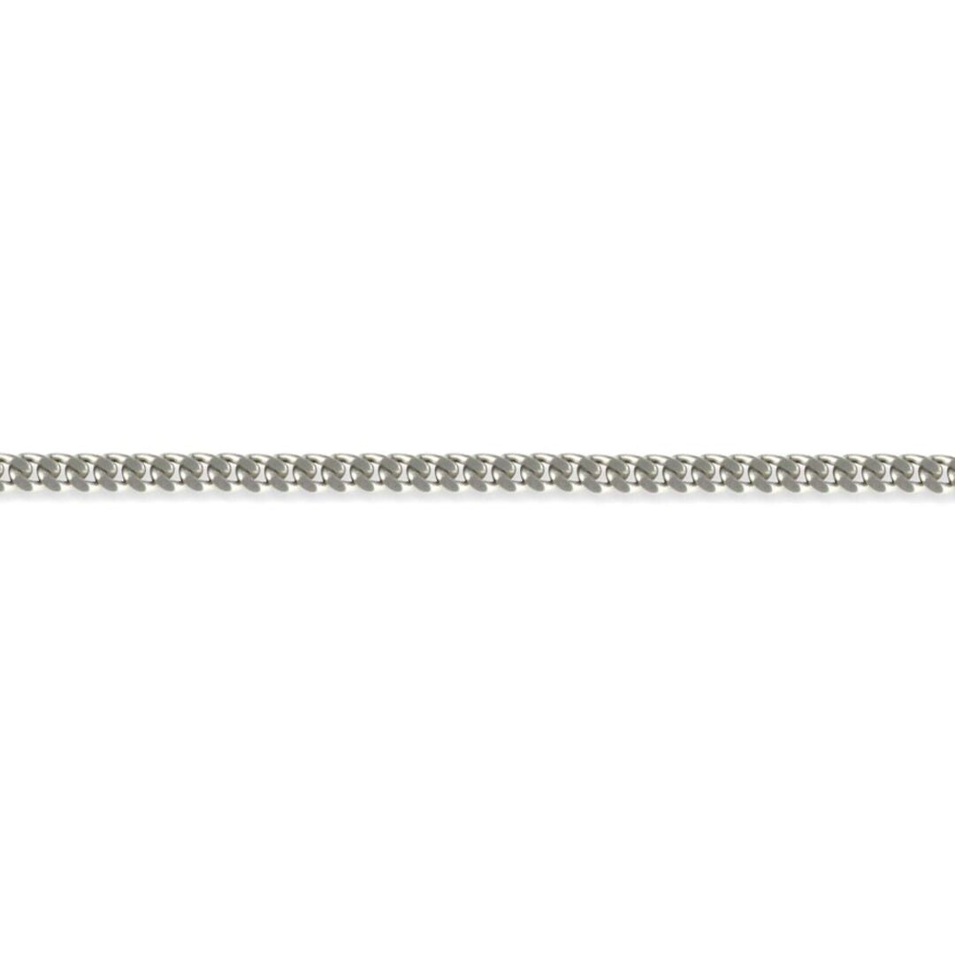 9ct White Gold  Diamond Cut Curb 1.7mm Pendant Chain Necklace - JCN006I