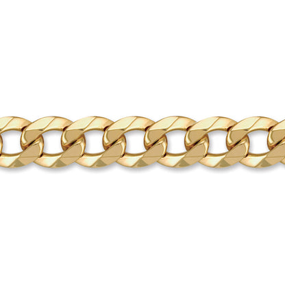 Mens 9ct Gold  Heavy Weight Curb Link 14mm Chain Necklace - JCN024N