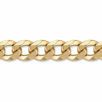 Mens 9ct Gold  Heavy Weight Curb Link 15mm Chain Bracelet 9 inch - JCN024P