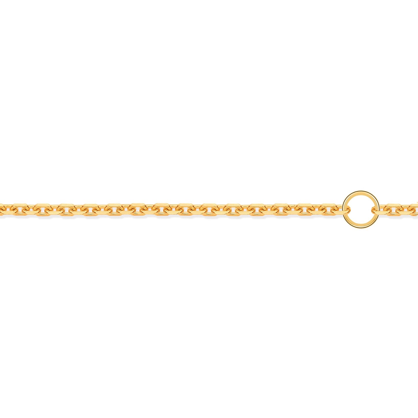9ct Gold  Trace Cable Link Adjustable Pendant Chain 1.3mm 16-18" - JCN029B