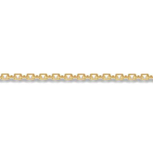 9ct Gold  Trace Cable Link Pendant Chain Necklace 1.2mm - JCN029B