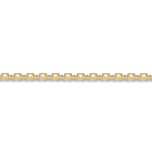 9ct Gold  Trace Cable Link Pendant Chain Necklace 1.2mm - JCN029B