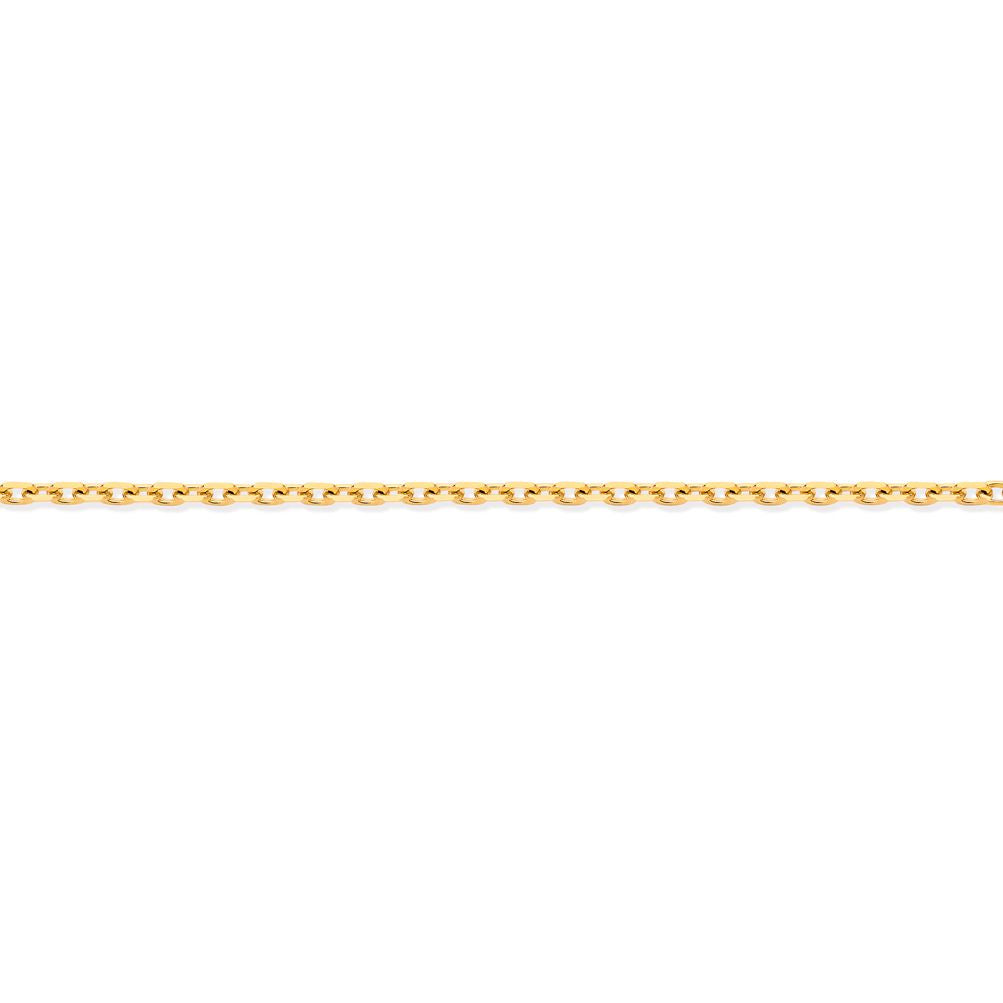 9ct Gold  Trace Cable Link Pendant Chain Necklace 1mm - JCN029D