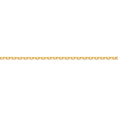 9ct Gold  Trace Cable Link Pendant Chain Necklace 1mm - JCN029D