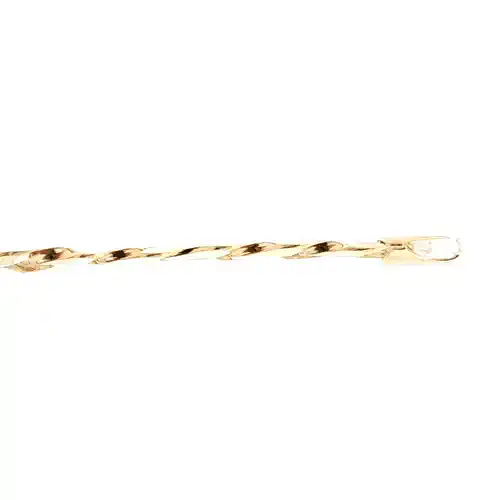Mens 9ct Gold  Flat Curb 13mm Chain Bracelet, 8.5 inch - JCN037i