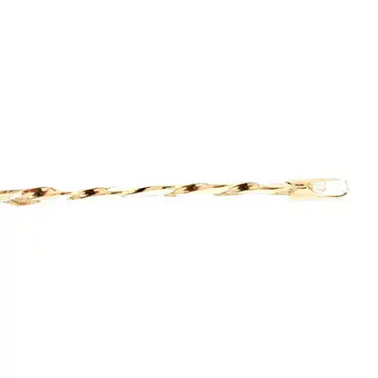 Mens 9ct Gold  Flat Curb 13mm Chain Bracelet, 8.5 inch - JCN037i