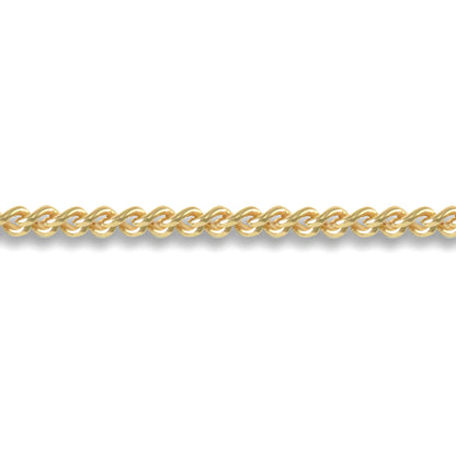 18ct Gold  Curb 1.8mm Pendant Chain Necklace - JCN050D