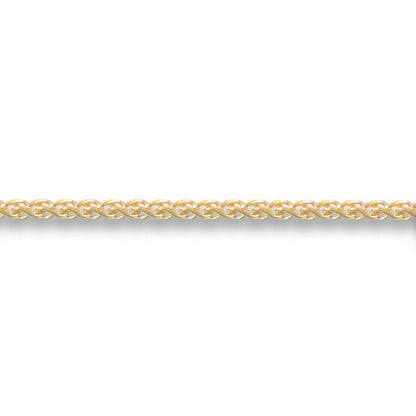 18ct Gold  Spiga 1mm Pendant Chain Necklace - JCN052A
