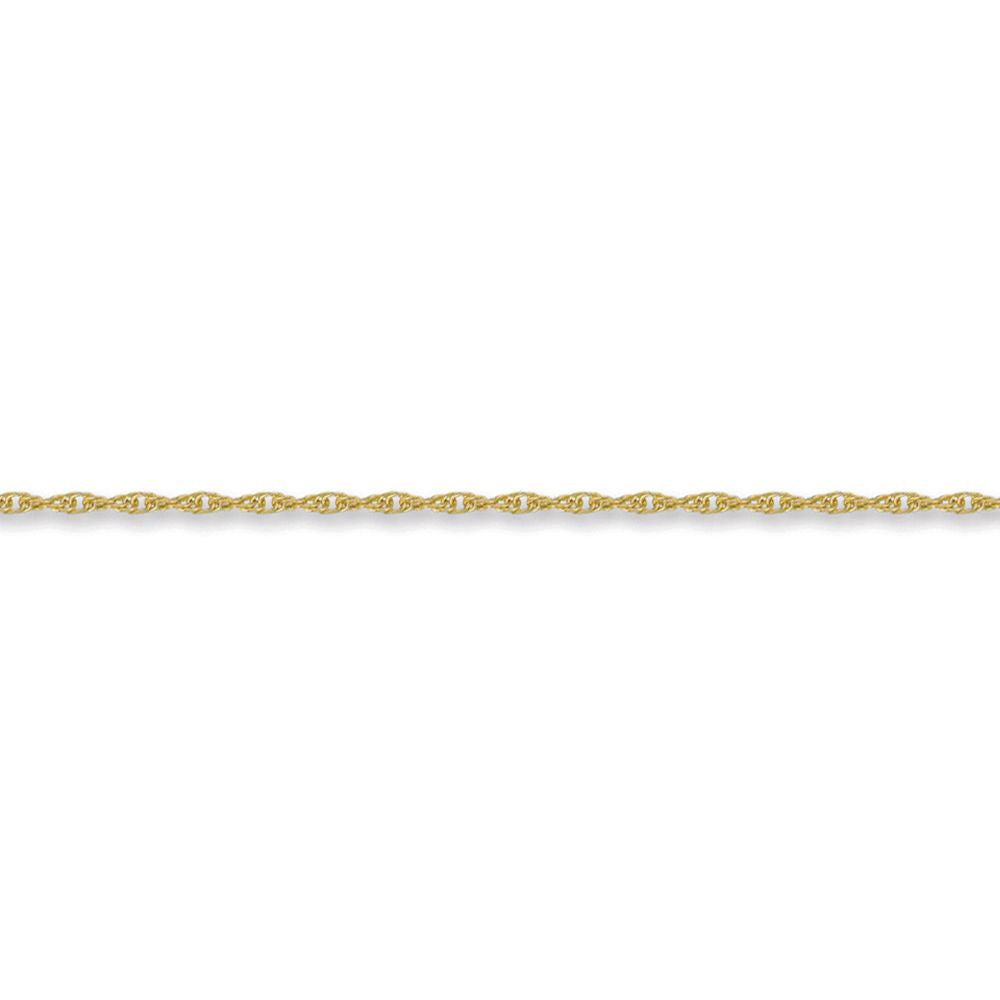 9ct Gold  Prince of Wales 2mm Pendant Chain Necklace - JCN054B