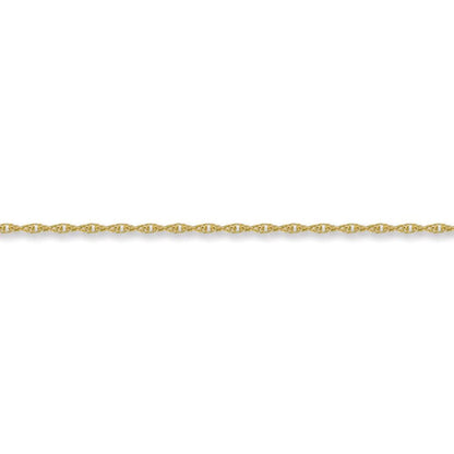 9ct Gold  Prince of Wales 2mm Pendant Chain Necklace - JCN054B