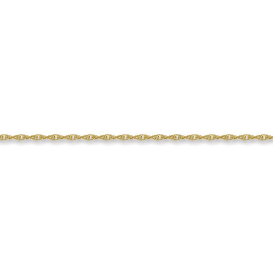 9ct Gold  Prince of Wales 2mm Pendant Chain Necklace - JCN054B