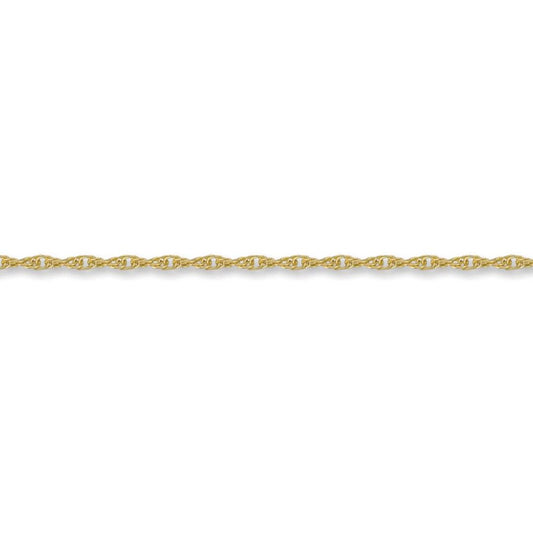 9ct Gold  Prince of Wales 2.6mm Pendant Chain Necklace - JCN054C