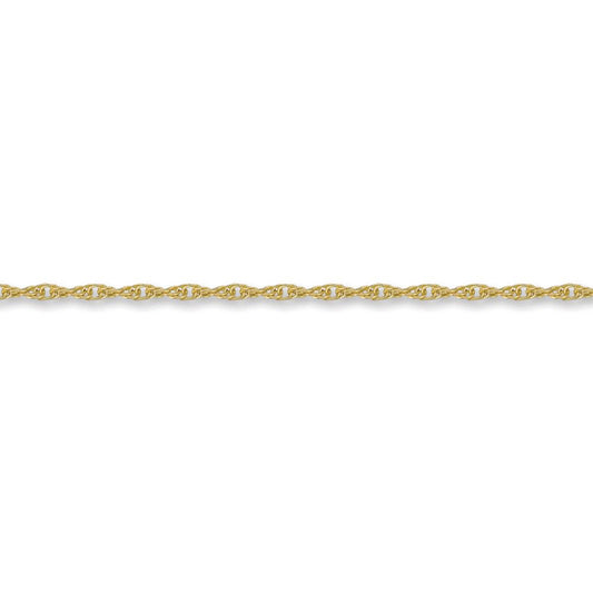 9ct Gold  Prince of Wales 2.6mm Pendant Chain Necklace - JCN054C