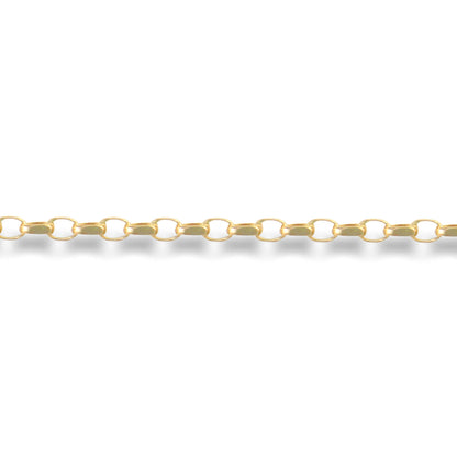 9ct Gold  Diamond Cut Belcher 1.6mm Pendant Chain Necklace - JCN055A
