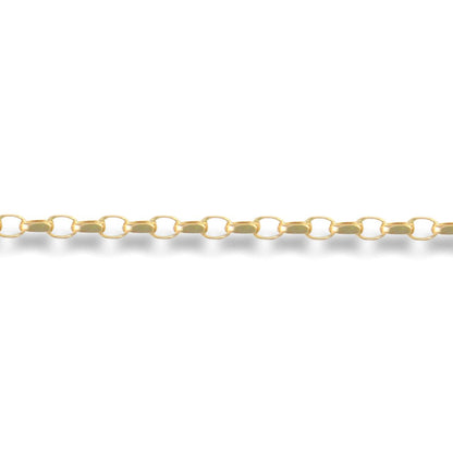 9ct Gold  Diamond Cut Belcher 1.6mm Pendant Chain Necklace - JCN055A
