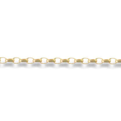 9ct Gold  Diamond Cut Belcher 1.6mm Pendant Chain Necklace - JCN055A