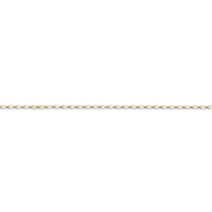 18ct Gold  Diamond Cut Belcher 1.3mm Pendant Chain Necklace - JCN074A