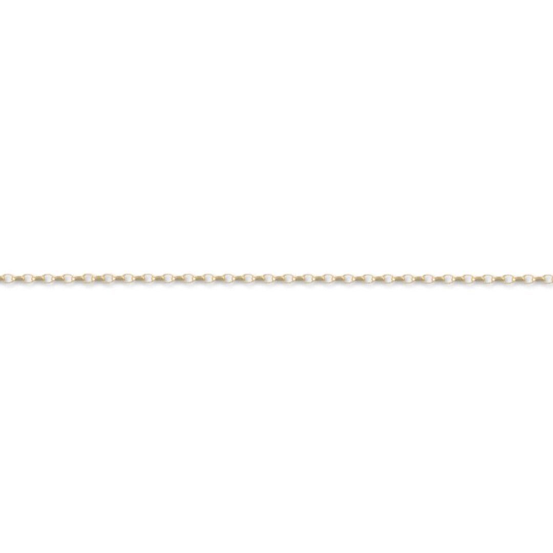 18ct Gold  Diamond Cut Belcher 1.3mm Pendant Chain Necklace - JCN074A