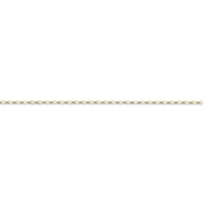 18ct Gold  Diamond Cut Belcher 1.3mm Pendant Chain Necklace - JCN074A