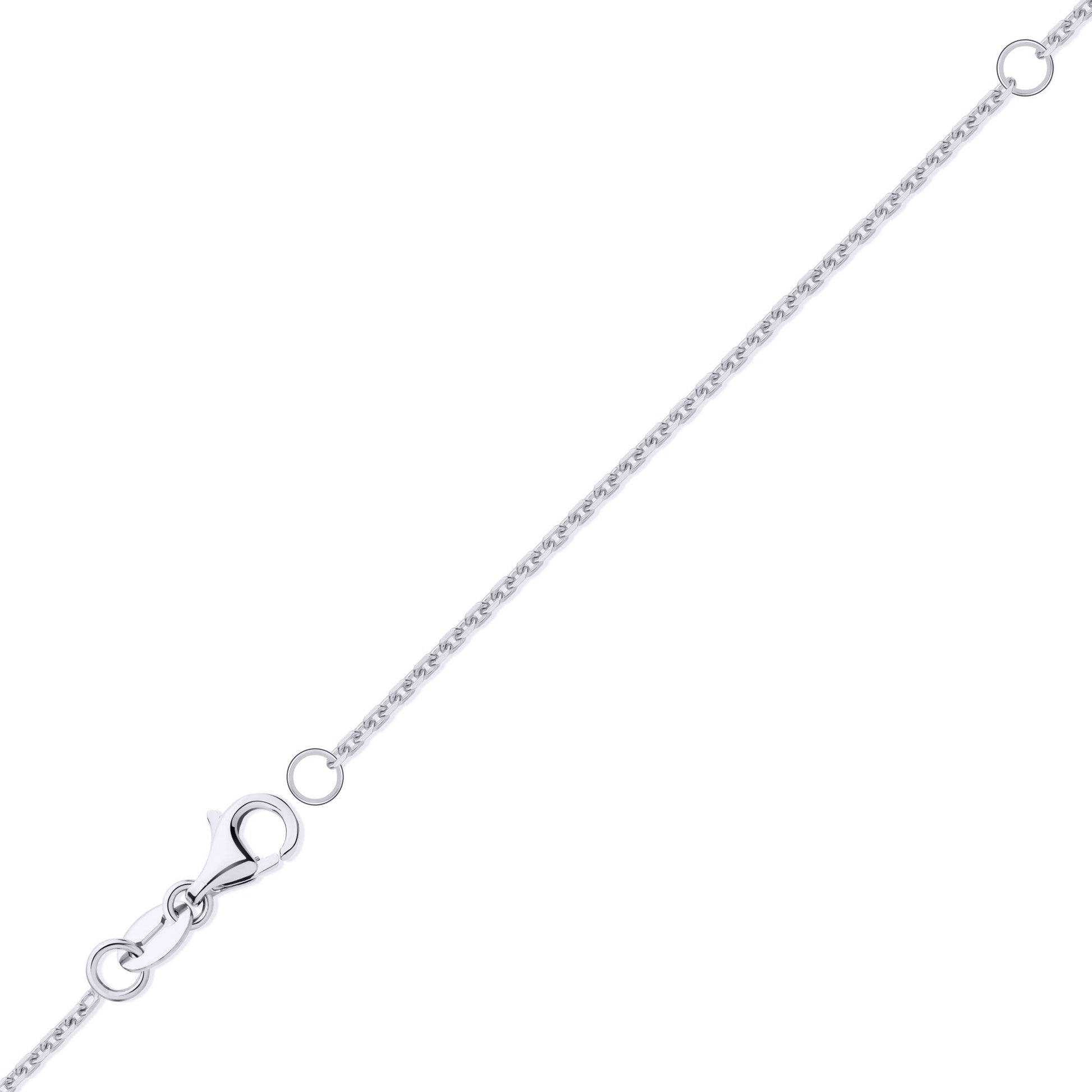 18ct Gold  Cable Trace 1.3mm Adjustable Pendant Chain 16-18" - JCN075A