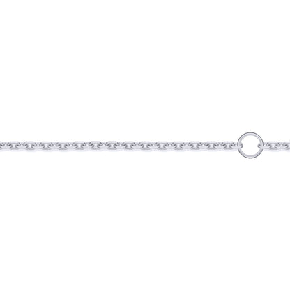 18ct Gold  Cable Trace 1.3mm Adjustable Pendant Chain 16-18" - JCN075A