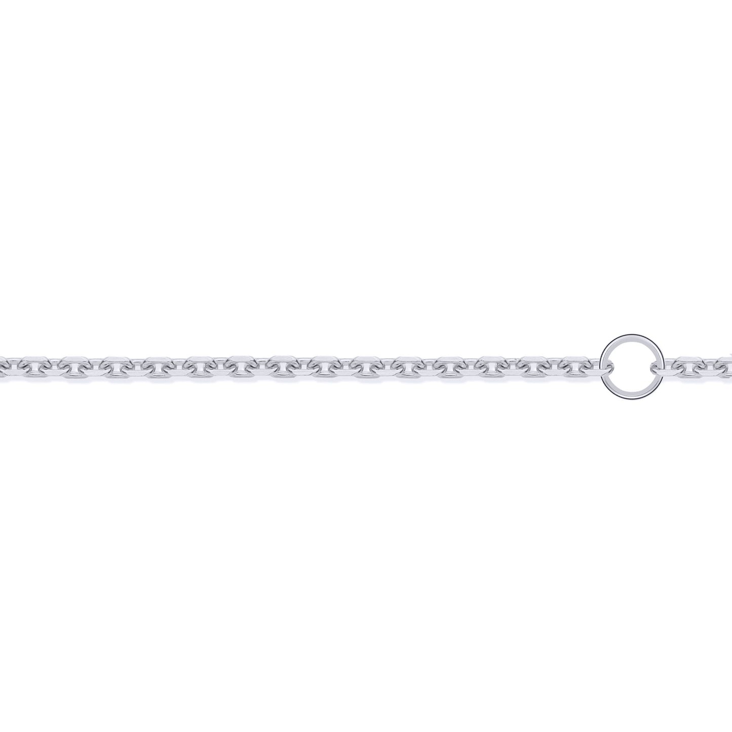 18ct Gold  Cable Trace 1.3mm Adjustable Pendant Chain 16-18" - JCN075A