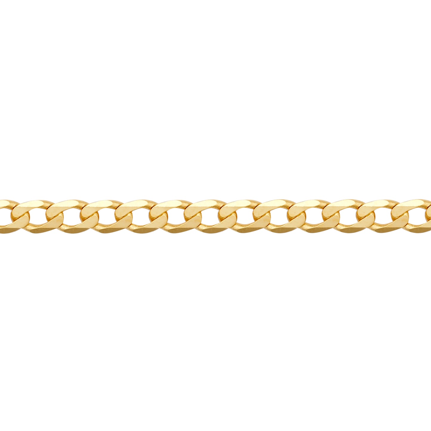 9ct Gold  Flat Curb 2.3mm Pendant Chain Necklace - JCN076C