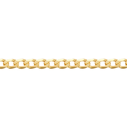 9ct Gold  Flat Curb 2.3mm Pendant Chain Necklace - JCN076C