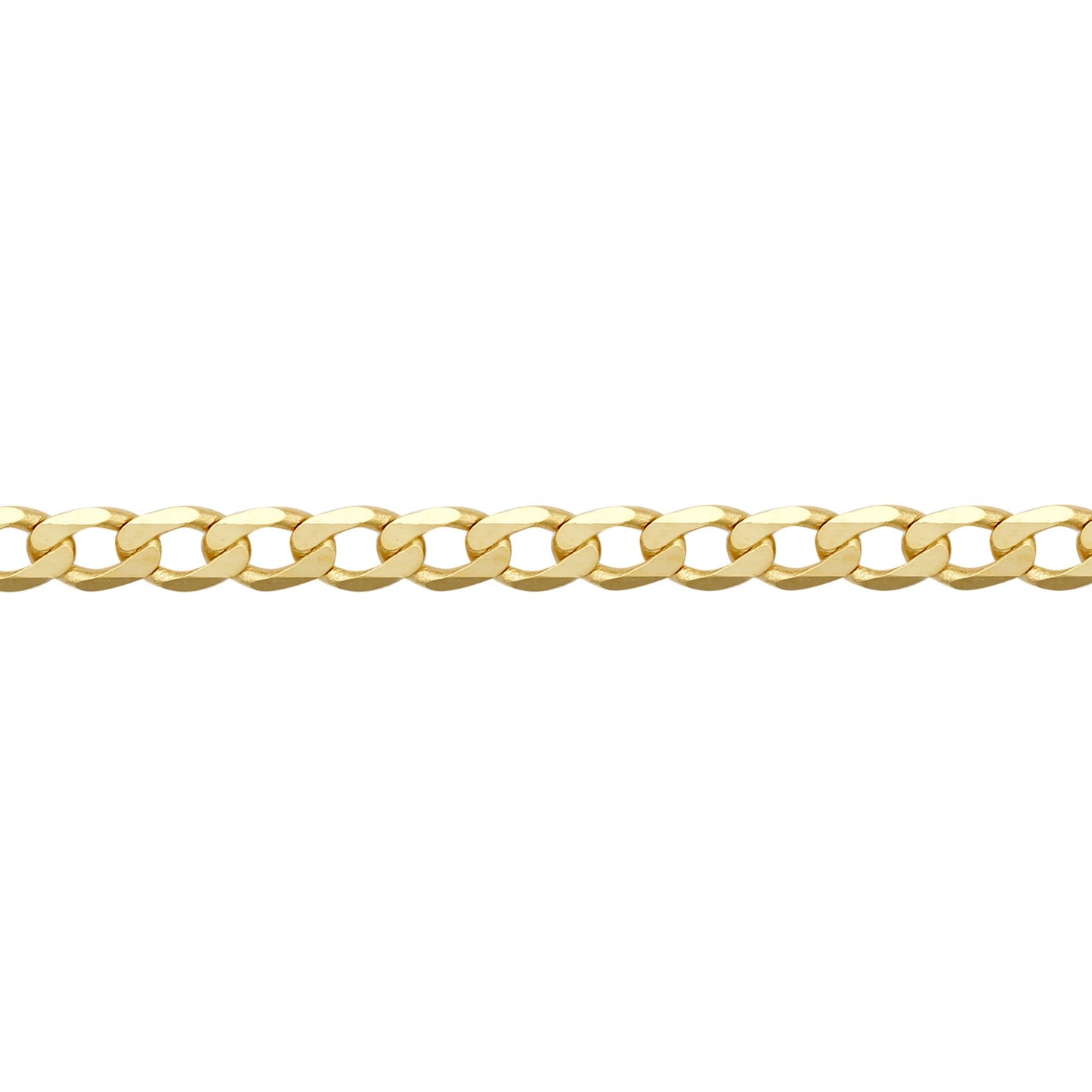 9ct Gold  Flat Curb 2.3mm Pendant Chain Necklace - JCN076C