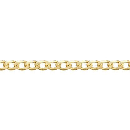 9ct Gold  Flat Curb 2.3mm Pendant Chain Necklace - JCN076C