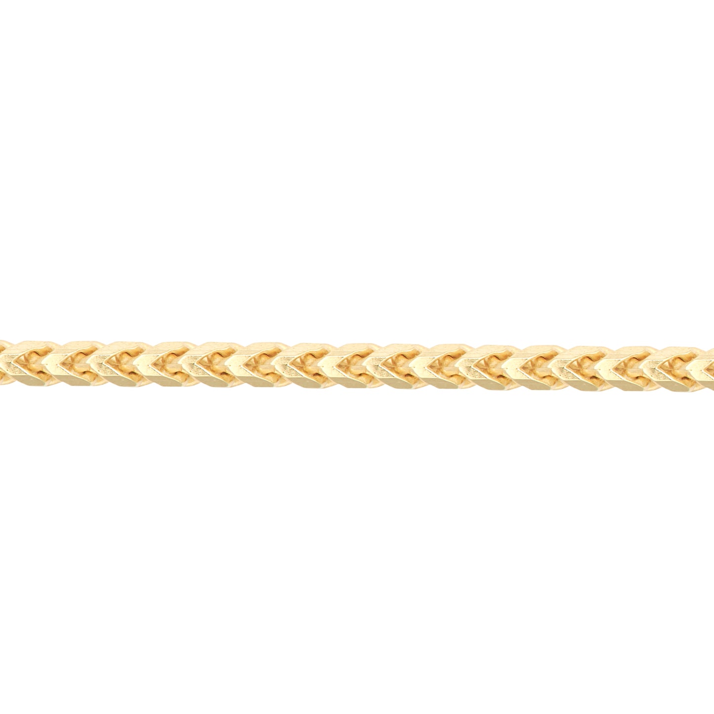 9ct Gold  3D Square Curb Franco 1.9mm Pendant Chain Necklace - JCN085D