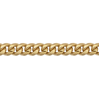 Men's 9ct Gold  Domed Cuban Curb 12mm Chain Bracelet 3oz 9inch - JCN092A