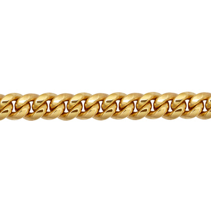 Men's 9ct Gold  Domed Cuban Curb 12mm Chain Bracelet 3½oz 9inch - JCN092B