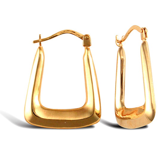 Ladies 9ct Gold  Handbag Creole Earrings - JER378