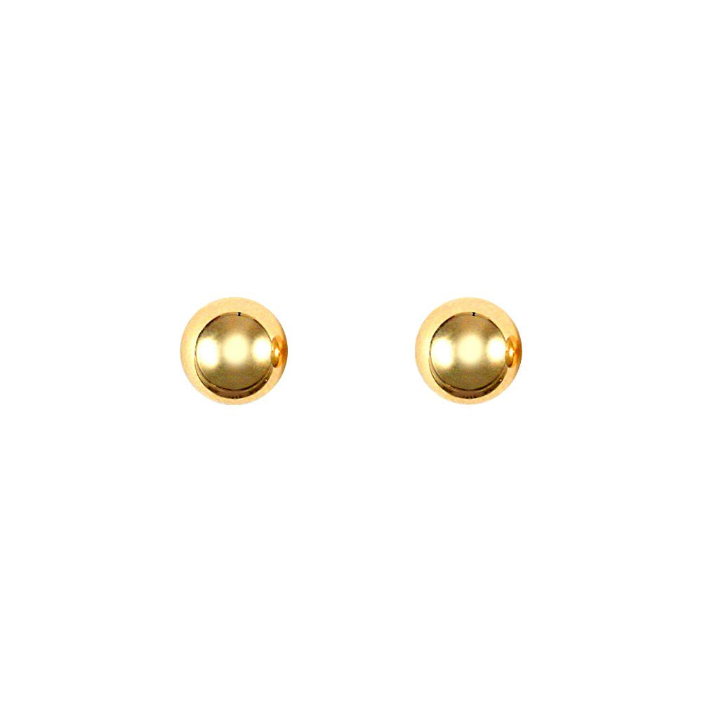 9ct Gold  Ball Bead Stud Earrings, 3mm - JES077